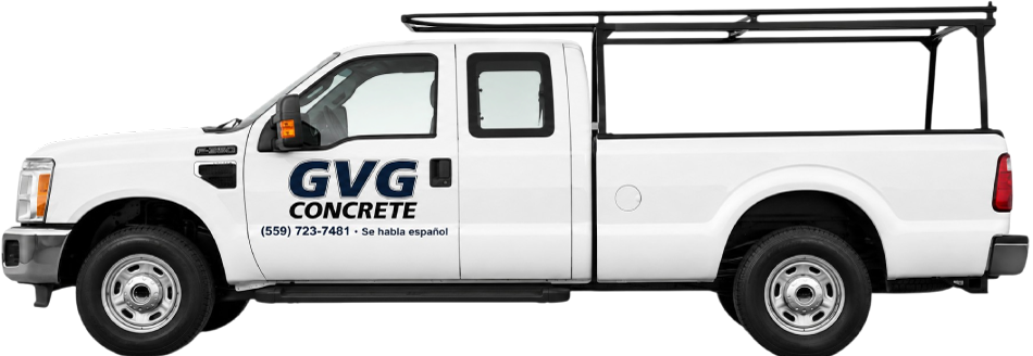 brnaded truck of gvg concrete, a licensed concrete contractor in bakersfield and tulare, california